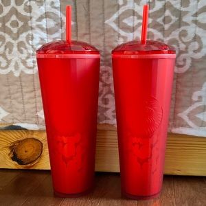 Starbucks Red Heart Dome Tumbler